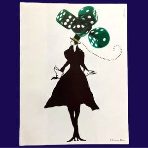 1989 Dior Z. Han Illustration Advertising Luxury Fashion Paris Nina Ricci